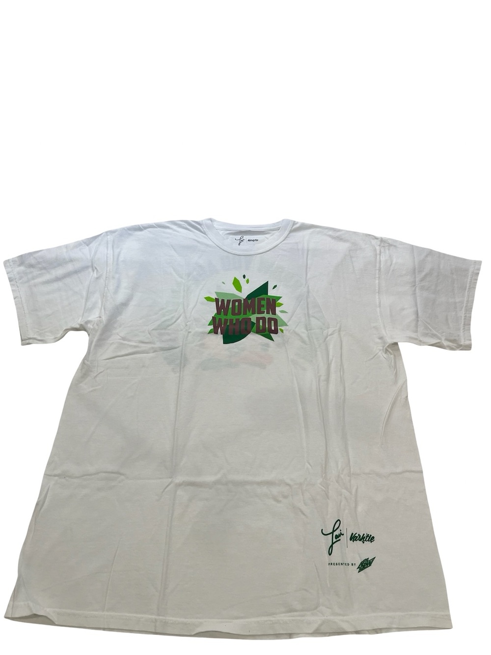 Lai Vashtie x Mountain Dew Women Who Do Graphic Tee White 2XL 100% Cotton - Picture 2 of 10